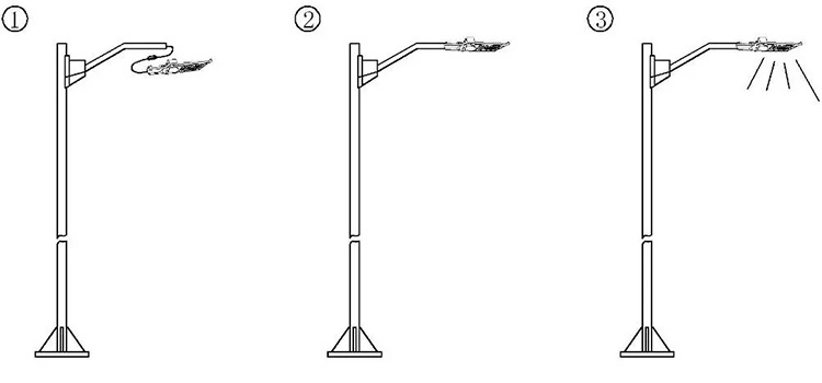 led street light poles